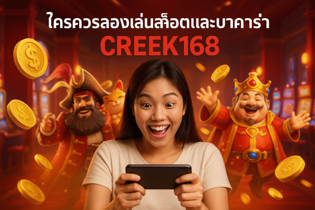 ใครควรลองเล่นสล็อตและบาคาร่า CREEK168